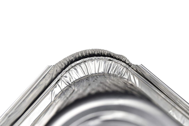 Fig & Leaf (35 Pack) Premium Lids for Chafing Pans 9" x 13" Half Deep Pans l Top Choice Disposable Heavy Duty Aluminum Foil Tin Pan Lid Perfect for Roasting Potluck Catering Party BBQ Baking Cakes Pie - Image 3
